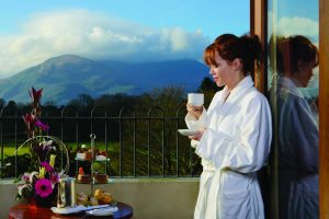 Brehon Balcony Model With Tea - Destination Killarney