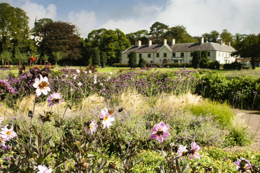 View from gardens of Killarney House