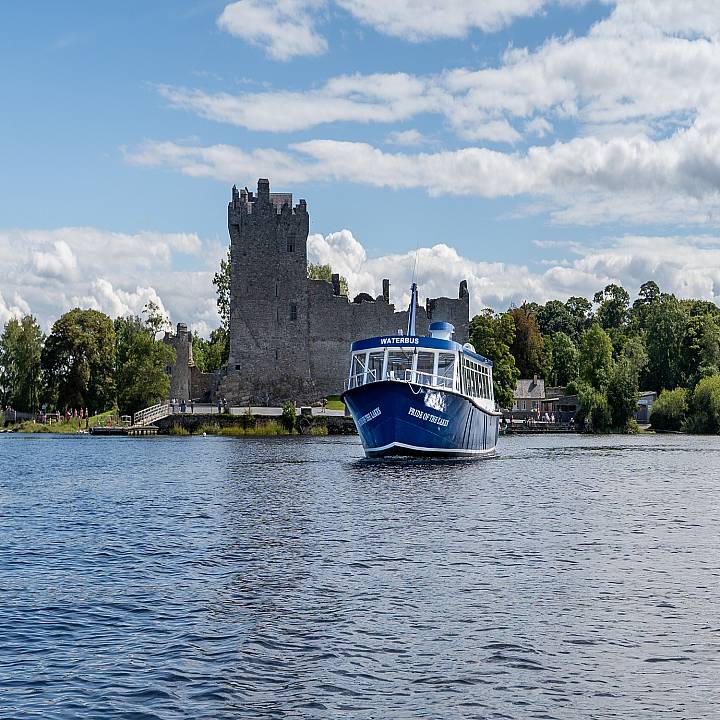 Boat leaving Ross Castle pier