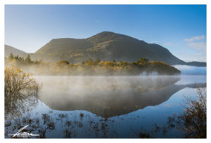 View of Torc Mountain from across the Lake